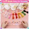 Bead Bracelet Making Kit, Bead Kits for Bracelets Making with Pony Beads, Polymer Fruit Clay Beads, Charm Beads, Letter Beads for Bracelets and Jewelry Making